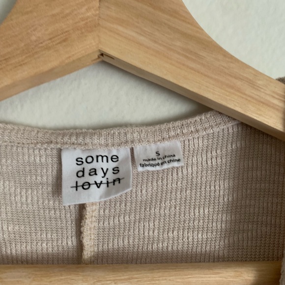 Some Days Lovin’ Oatmeal Wrap Dress - Picture 7 of 7